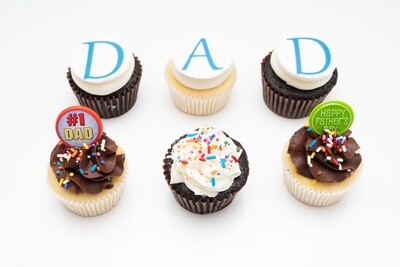 Father's Day 6 Pack Cupcakes