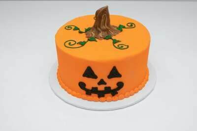 Pumpkin Face Cake