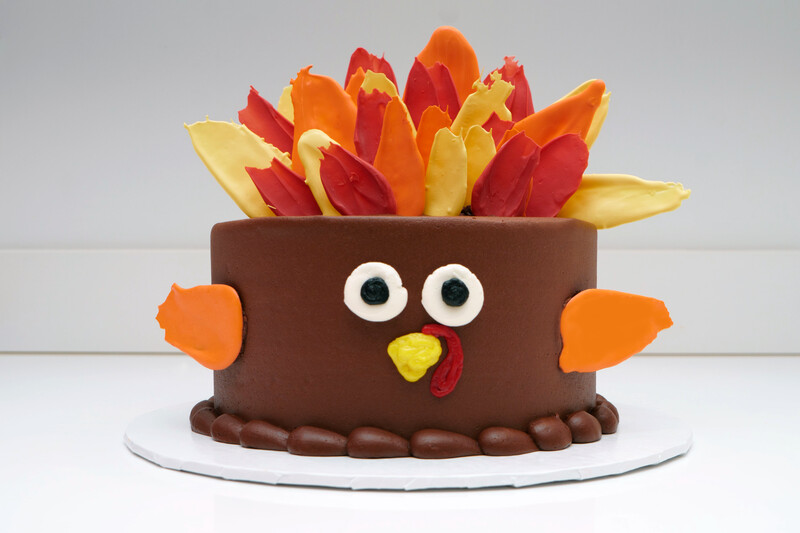 Turkey Feathers Cake