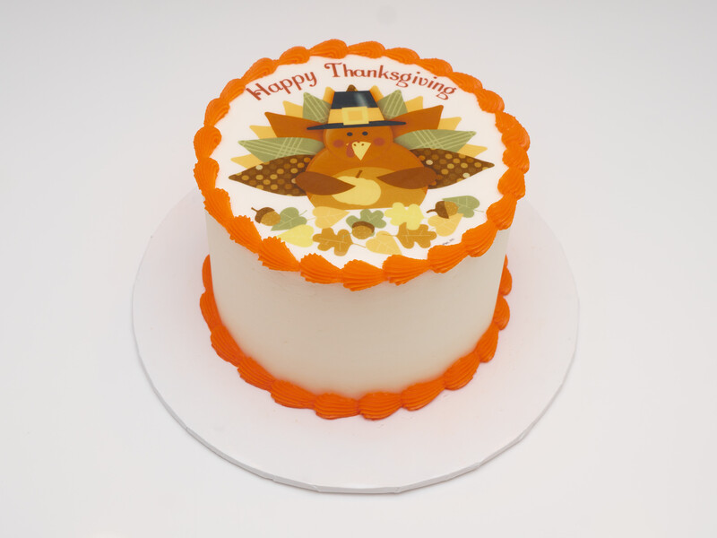 Happy Thanksgiving Image Cake