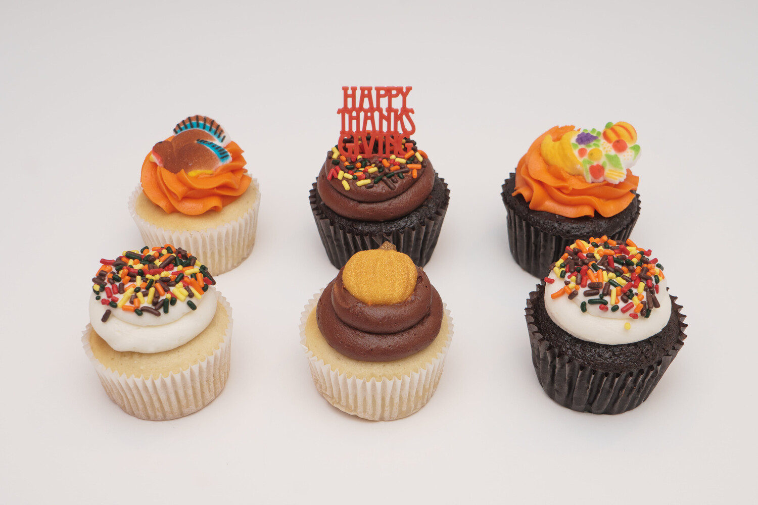 Thanksgiving 6 Pack Cupcakes Thanksgiving 6 Pack Cupcakes