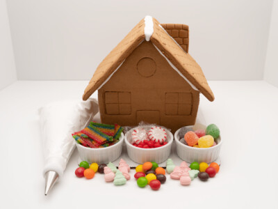 Pre-Built Gingerbread House Decorating Kit