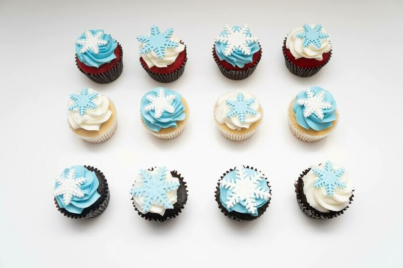 Snowflake Cupcakes