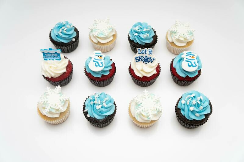 Snow Day Dozen Cupcakes