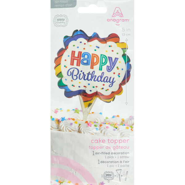Happy Birthday Balloon Cake Topper