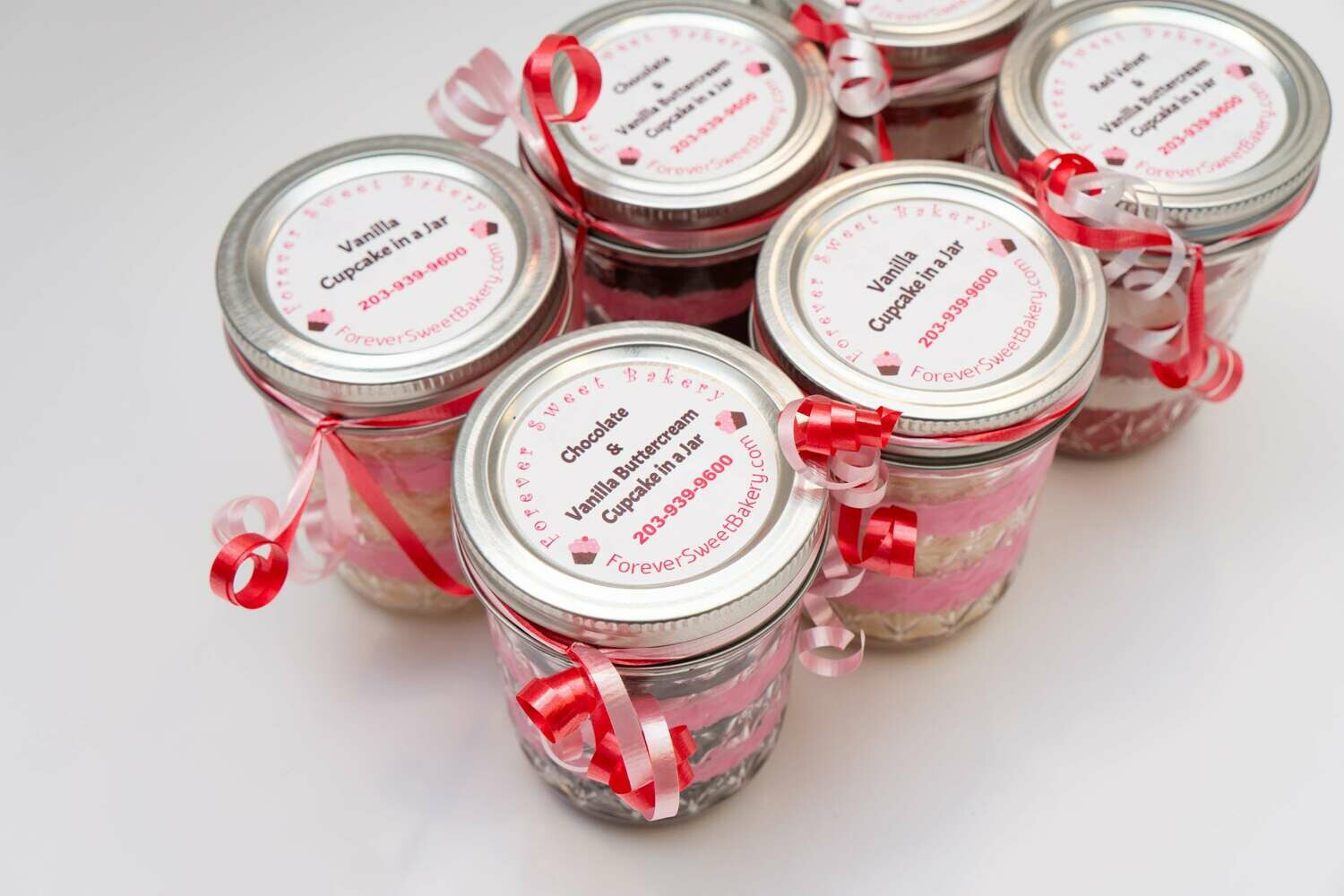 Valentine's Themed Cupcake in a Jar
