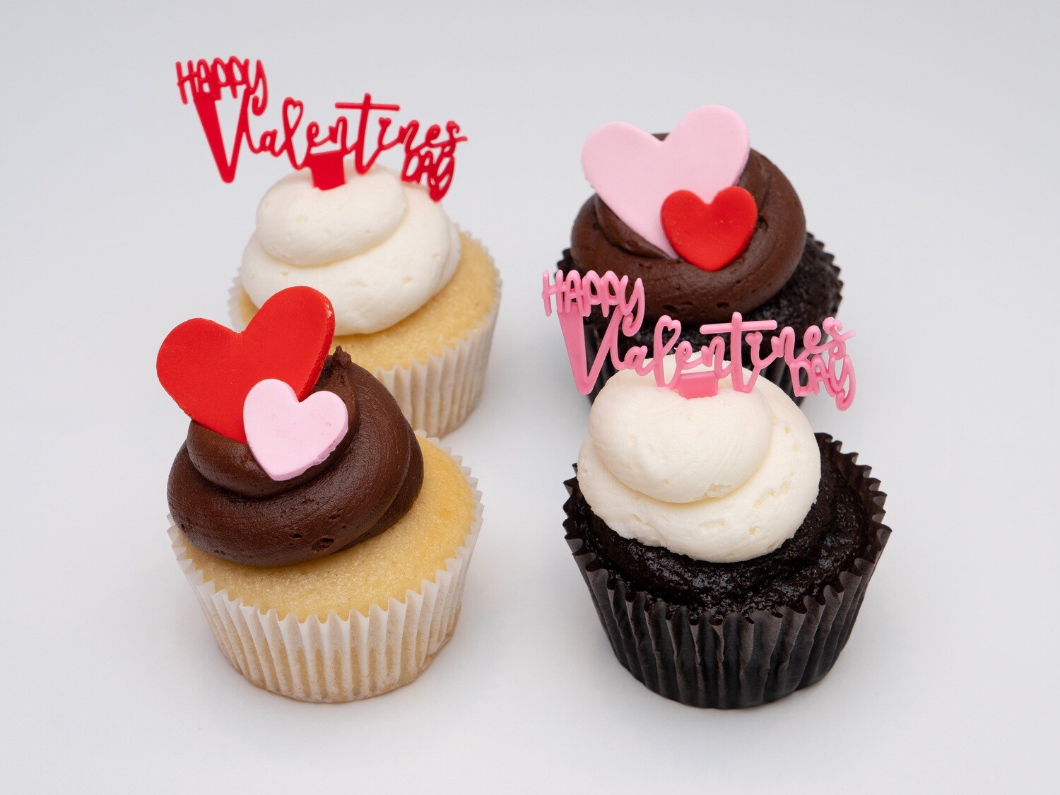 Valentine’s Day Assorted 4 Pack Cupcakes