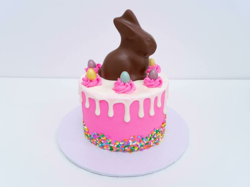 Chocolate Bunny Drip Cake