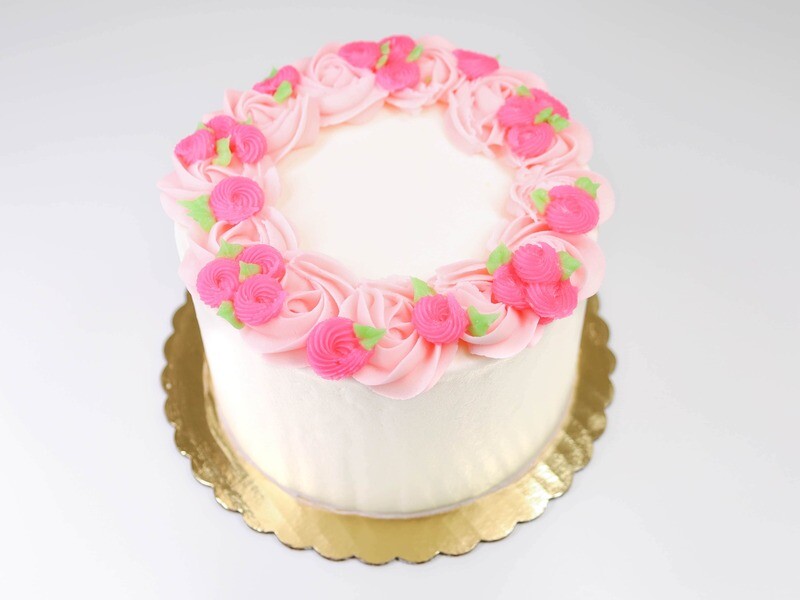 Wreath Of Flowers Cake