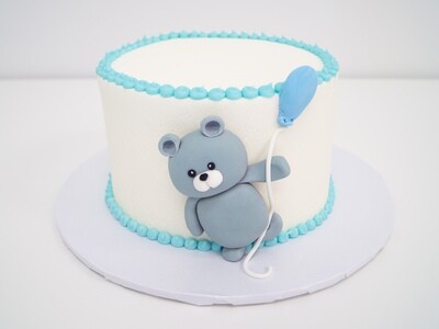 Bear with Flying Balloon Cake