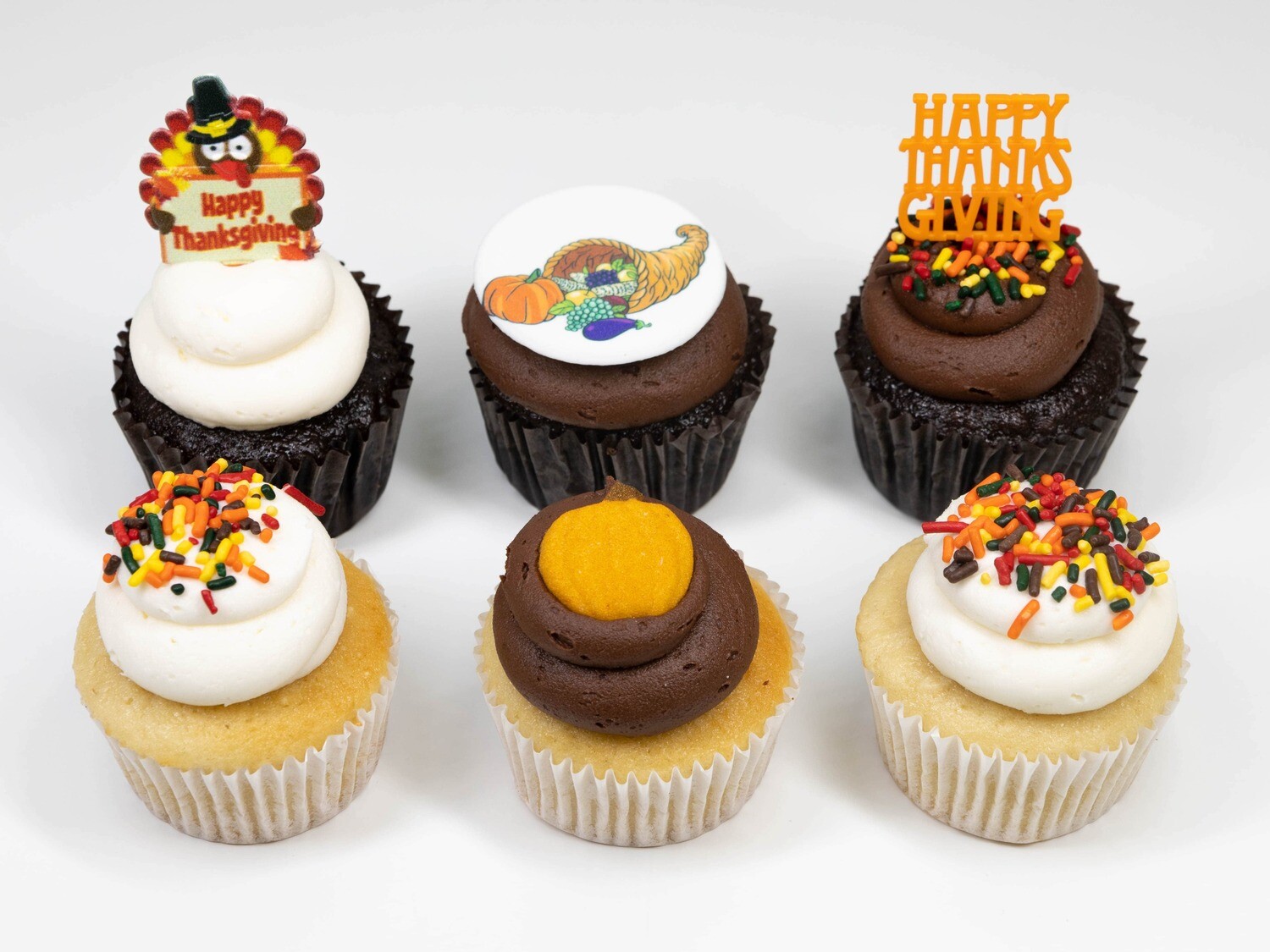 Thanksgiving 6 Pack Cupcakes