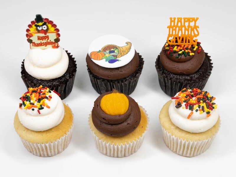 Thanksgiving Half Dozen Cupcakes