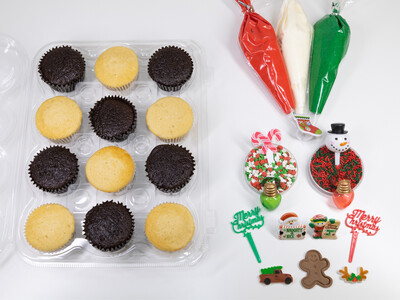 Christmas DIY Cupcake Decorating Kit