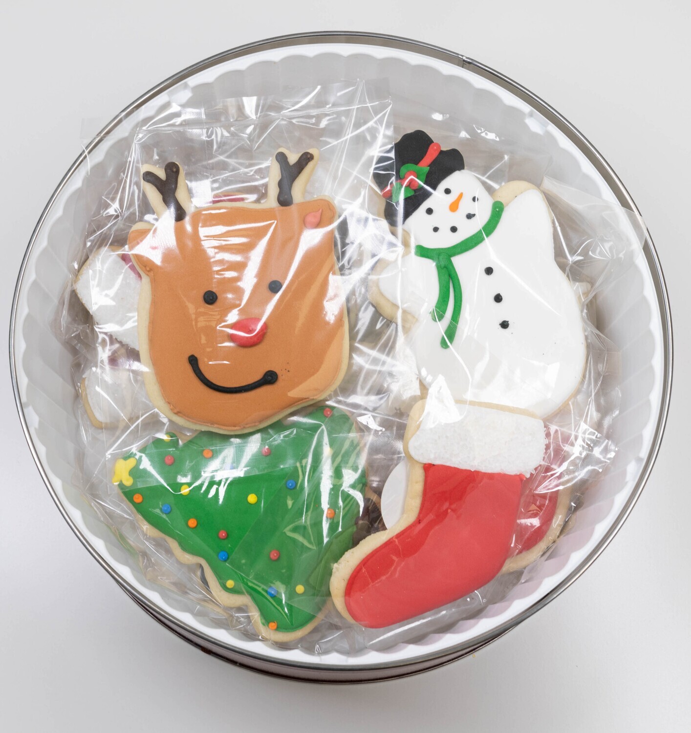 Christmas Sugar Cookies in Holiday Tin