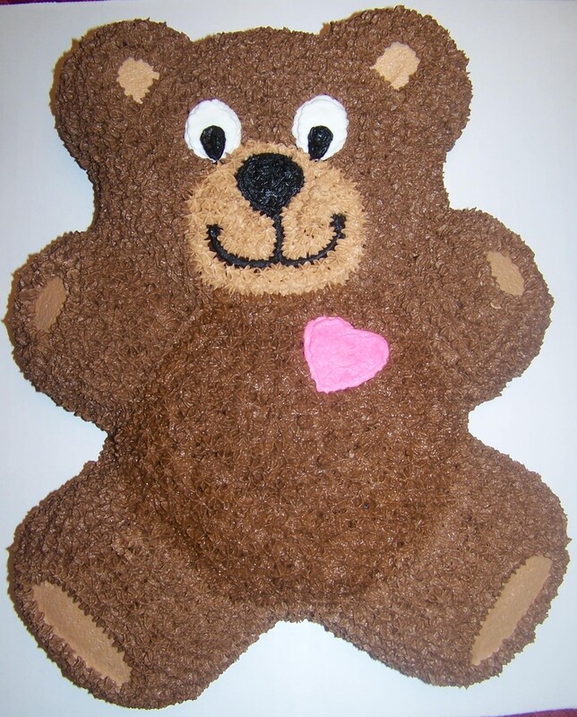 Teddy Bear Shaped Cake