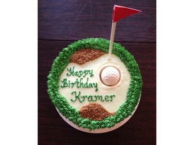 Hole in One Golf Cake