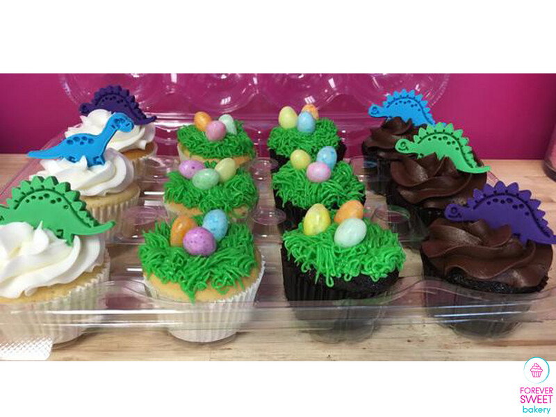 Dinosaur and Egg Topped Cupcake Dozen