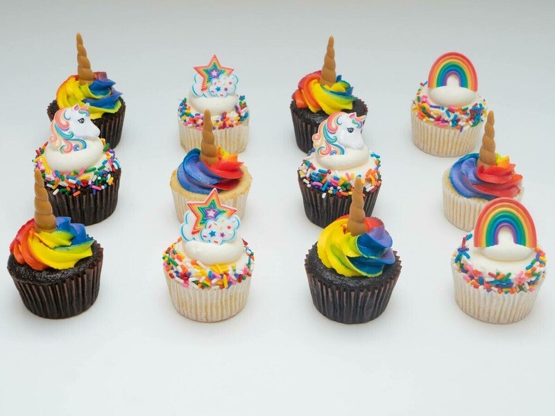 Unicorn Decorated Cupcakes