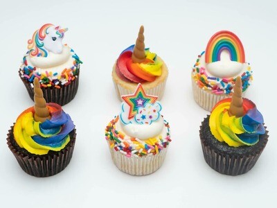Unicorn Decorated Cupcakes