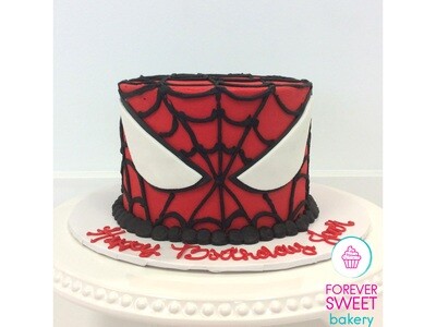Spiderman Web Cake