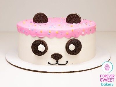 Panda Face Drip Cake