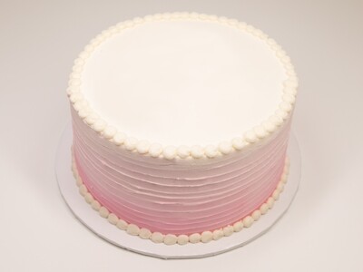 Pink Ombre Ridged Cake