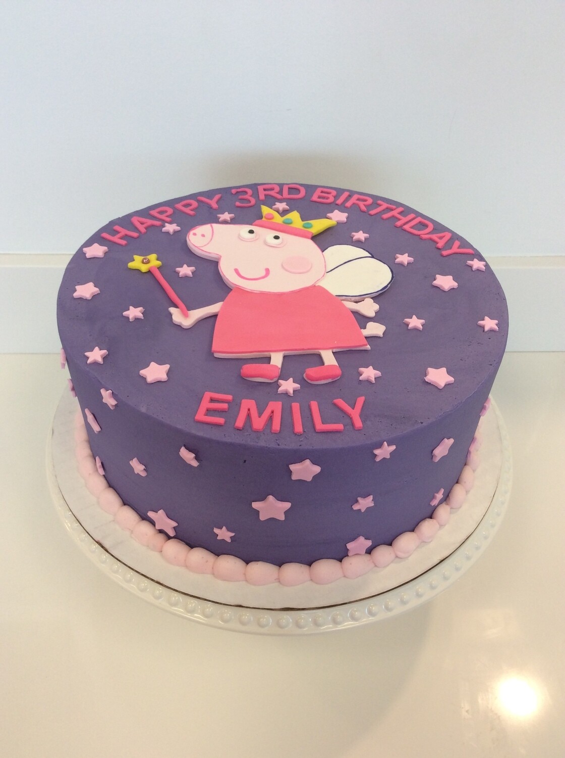 Peppa Pig Stars and Wand Cake