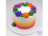 Succulent Ombre Cake