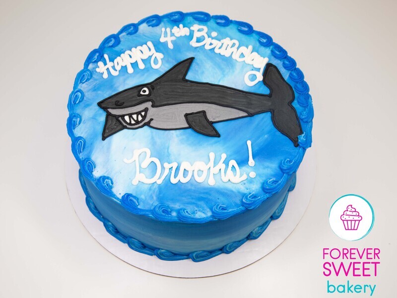 Buttercream Shark Cake