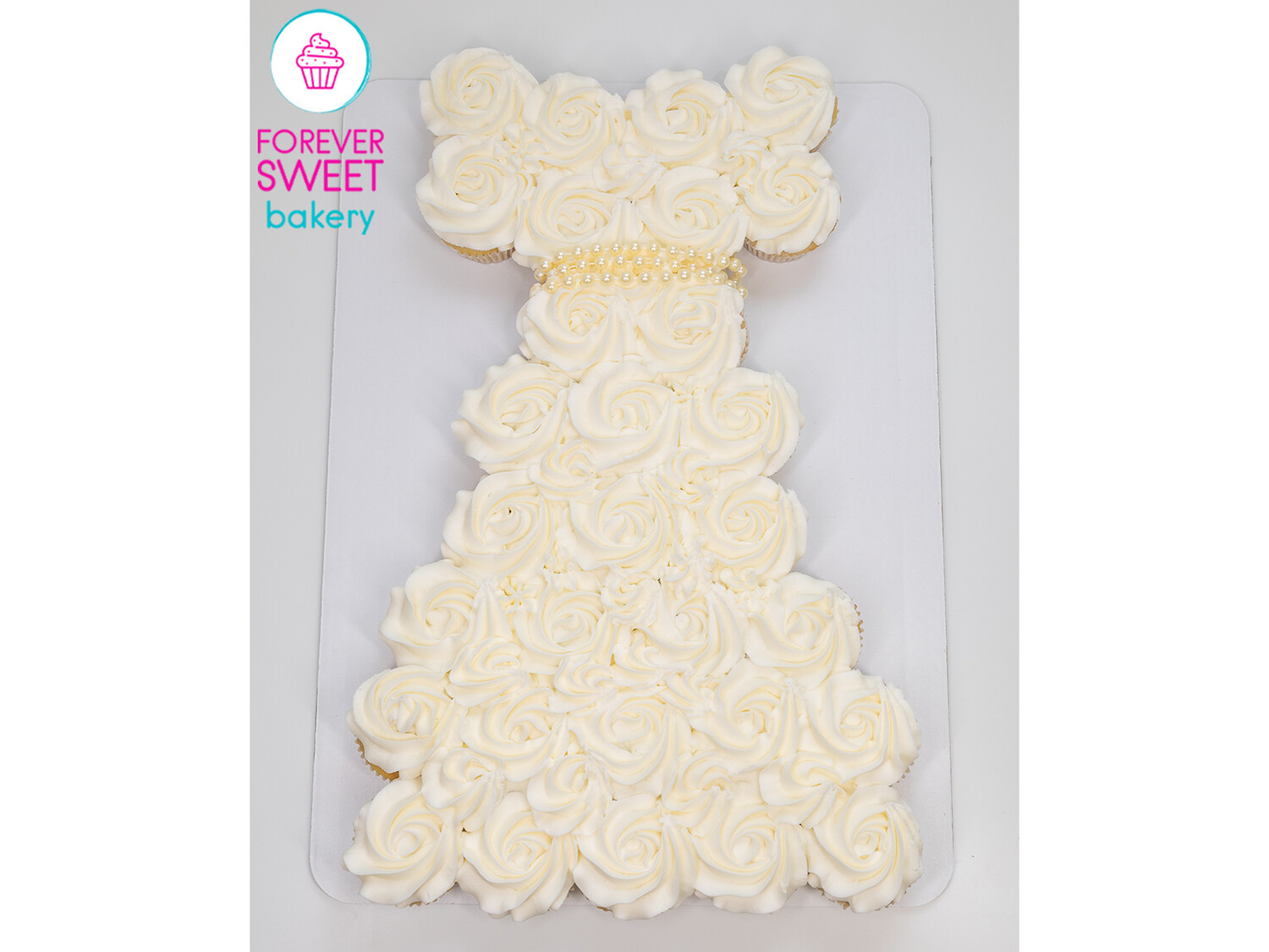 Wedding Dress Pull-A-Part Cupcake Cake (30 Cupcakes)