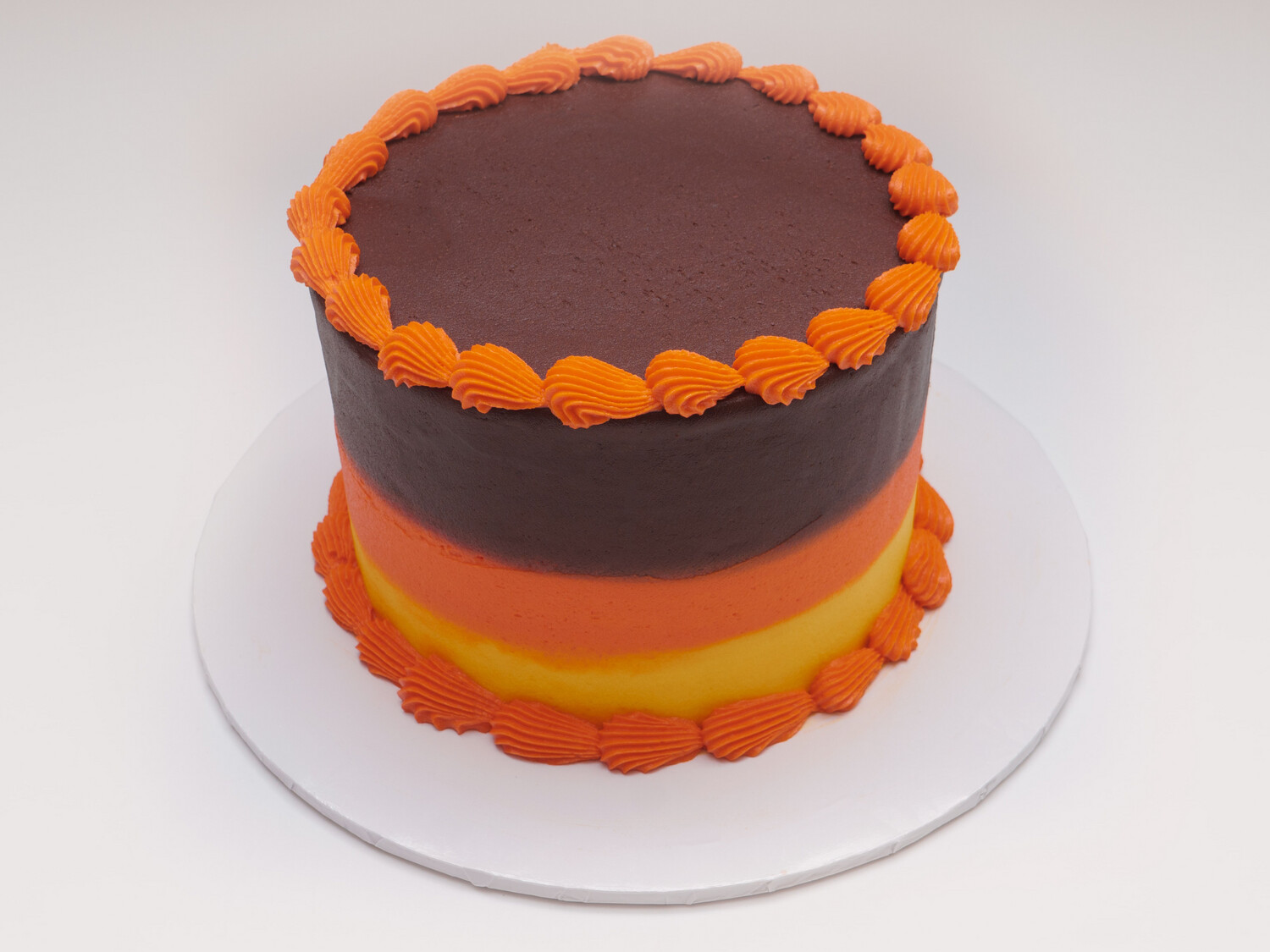 Fall Color Stripe Cake