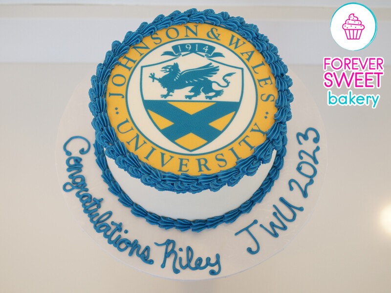 Graduation School Logo Image Cake