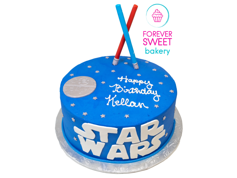 Star Wars Light Sabers Cake