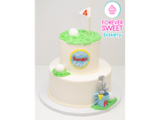 2 Tier Golf Bag &amp; Green Cake