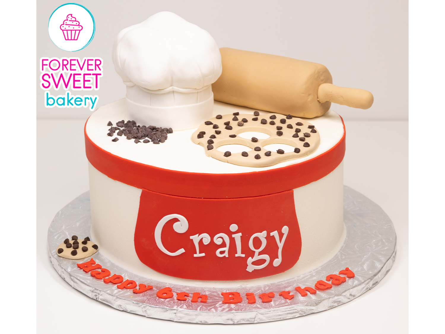 Chef Cookie Themed Cake