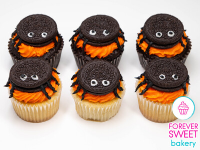Halloween Spider Decorated Cupcakes