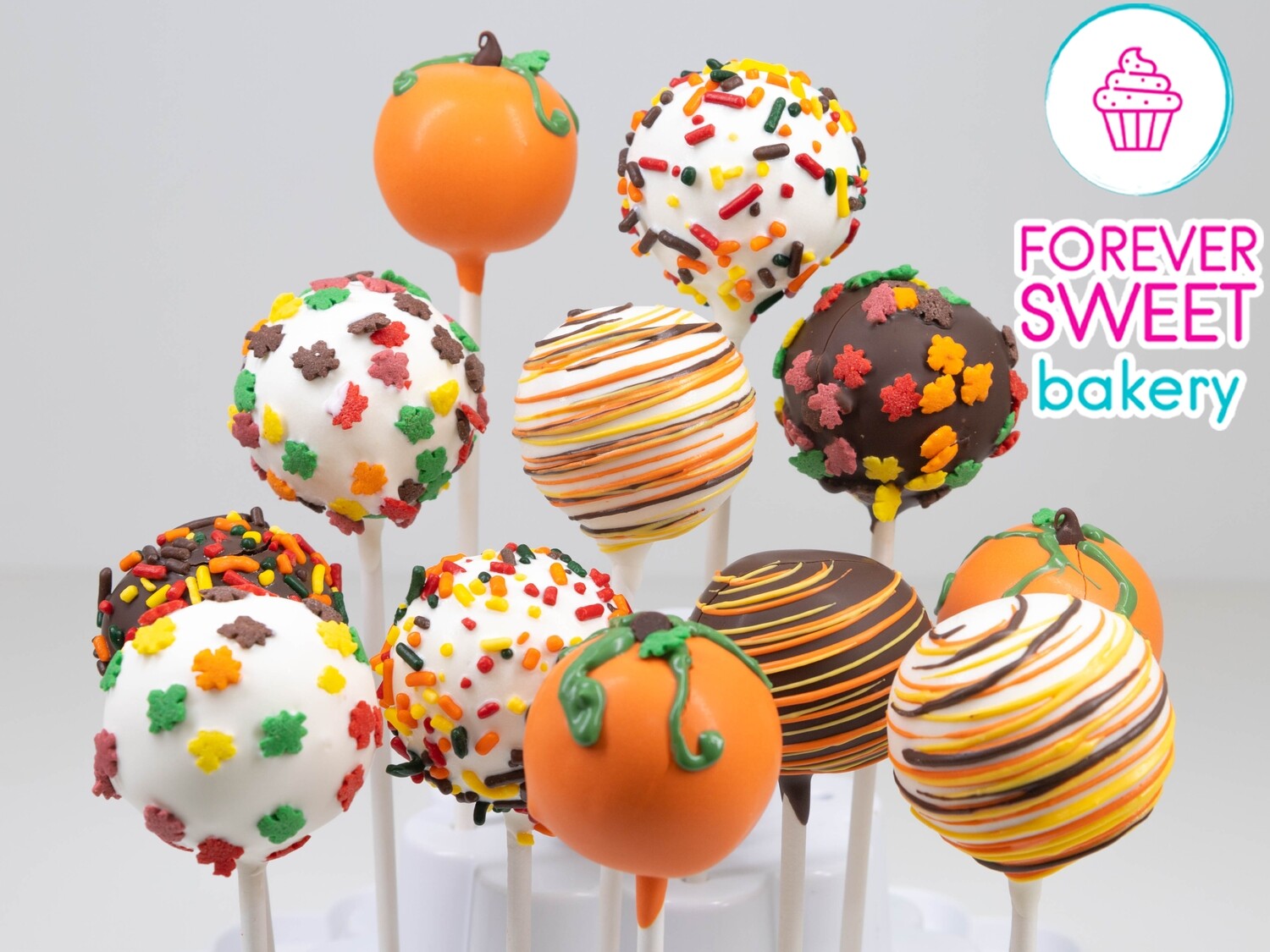 Autumn-Fall Assorted Themed Cake Pops (min. qty required)