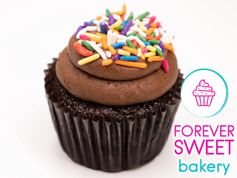Chocolate Chocolate Cupcake with Rainbow Sprinkles