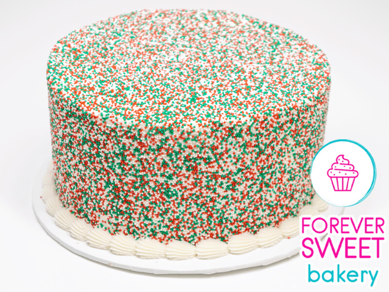 Christmas Sprinkles Cake