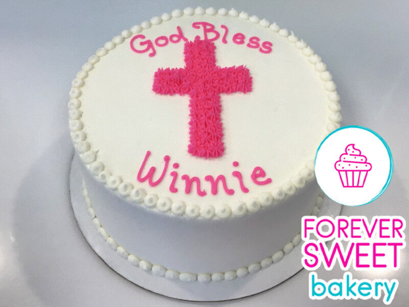 Buttercream Cross Accent Cake