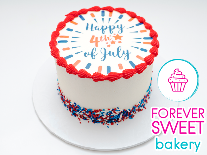 Happy 4th of July Image Cake