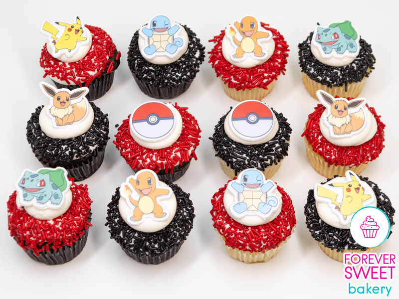 Pokemon Character Ring Cupcakes
