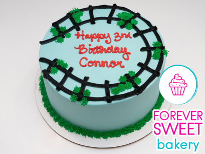Train Tracks Cake