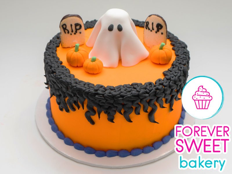 Ghost in the Graveyard Cake