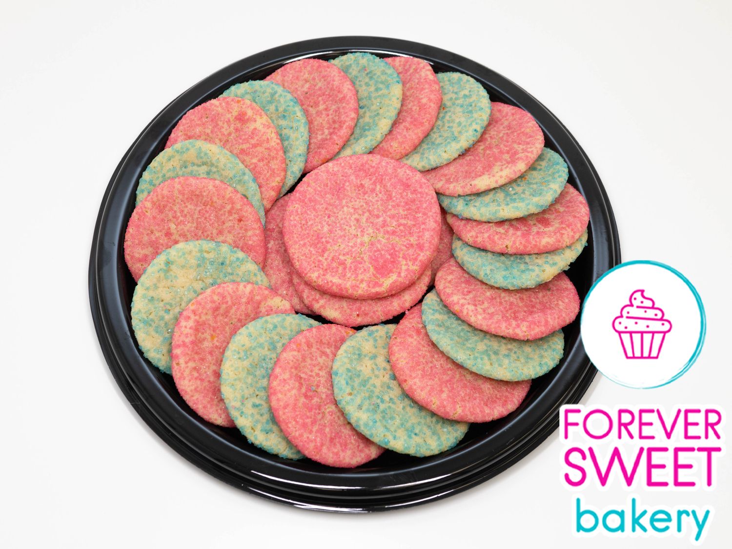 Pink and Blue Sugar Cookie Tray #5