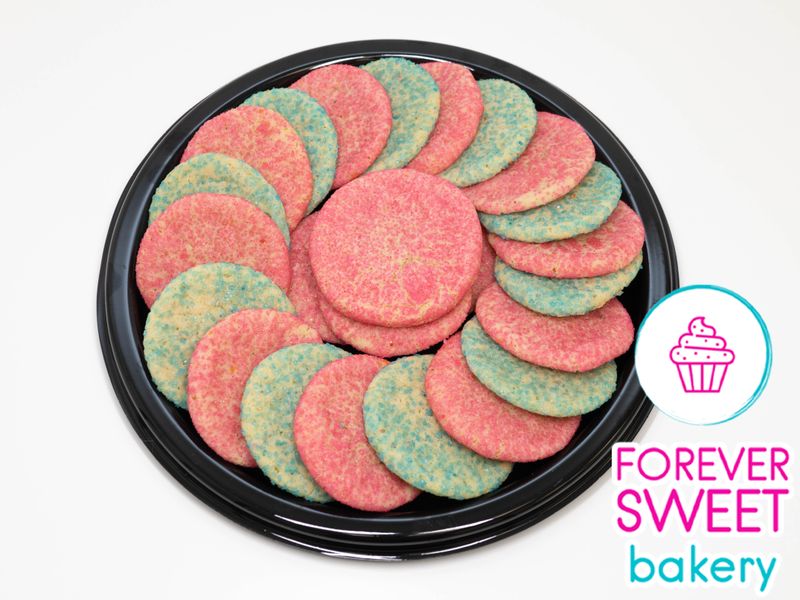 Pink and Blue Sugar Cookie Tray #5