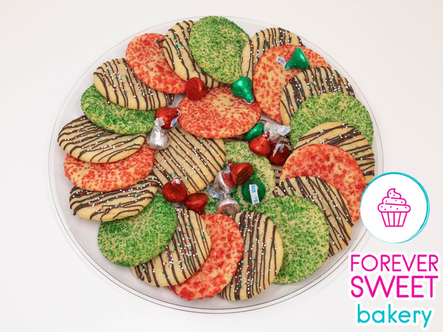 Holiday Sugar Cookie &amp; Chocolate Drizzle Cookie Tray #4