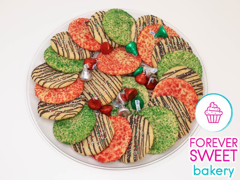 Holiday Sugar Cookie & Chocolate Drizzle Cookie Tray #4