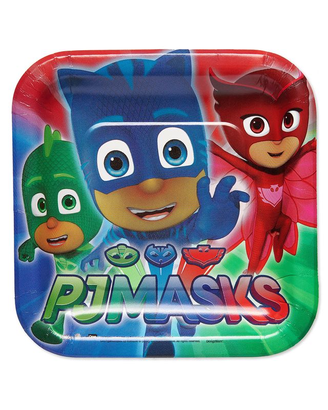 PJ Mask  7in Square Party Plates - 8ct