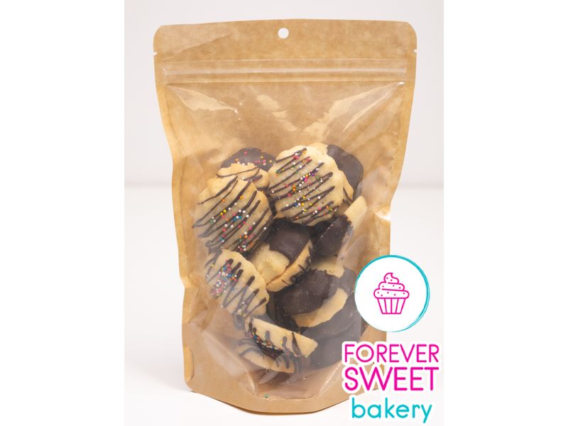 1/2 lb Butter Cookies (chocolate dipped) pouch